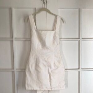 Yllw the label brocade mini dress with bow